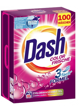 Порошок для прання Dash Color Frische Prosz для кольорової білизни, 6.5 кг (100 прань)